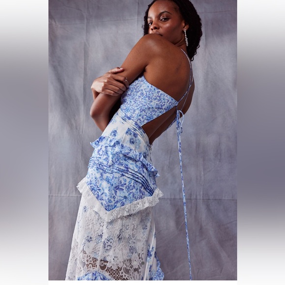 For Love & Lemons Rosalyn Maxi Dress - Picture 2 of 3